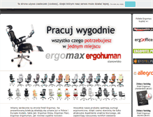 Tablet Screenshot of ergomax.pl